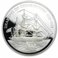 () Монета Остров Питкерн 1988 год 500  ""   Биметалл (Серебро - Ниобиум)  UNC